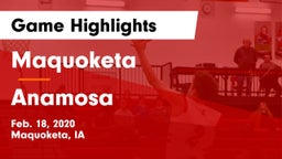 Maquoketa  vs Anamosa  Game Highlights - Feb. 18, 2020