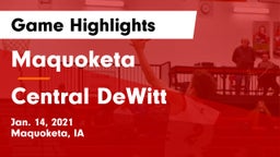 Maquoketa  vs Central DeWitt Game Highlights - Jan. 14, 2021