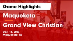 Maquoketa  vs Grand View Christian Game Highlights - Dec. 11, 2023