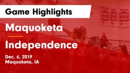Maquoketa  vs Independence  Game Highlights - Dec. 6, 2019