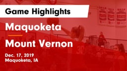 Maquoketa  vs Mount Vernon  Game Highlights - Dec. 17, 2019