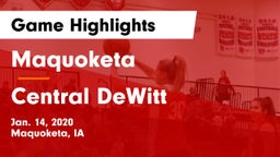Maquoketa  vs Central DeWitt Game Highlights - Jan. 14, 2020