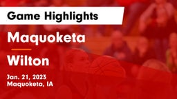 Maquoketa  vs Wilton  Game Highlights - Jan. 21, 2023