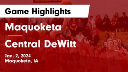Maquoketa  vs Central DeWitt  Game Highlights - Jan. 2, 2024