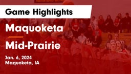 Maquoketa  vs Mid-Prairie  Game Highlights - Jan. 6, 2024