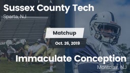 Matchup: Sussex County Tech vs. Immaculate Conception  2019