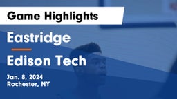 Eastridge  vs Edison Tech  Game Highlights - Jan. 8, 2024