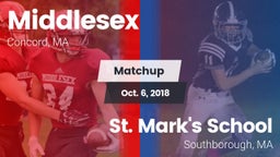 Matchup: Middlesex High vs. St. Mark's School 2018