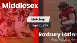 Matchup: Middlesex High vs. Roxbury Latin  2019