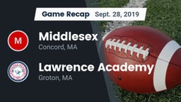 Recap: Middlesex  vs. Lawrence Academy  2019