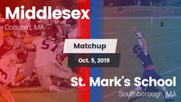 Matchup: Middlesex High vs. St. Mark's School 2019