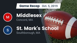 Recap: Middlesex  vs. St. Mark's School 2019