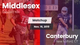 Matchup: Middlesex High vs. Canterbury  2019