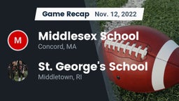 Recap: Middlesex School vs. St. George's School 2022