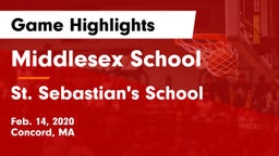 Middlesex School vs St. Sebastian's School Game Highlights - Feb. 14, 2020