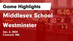 Middlesex School vs Westminster  Game Highlights - Jan. 6, 2024
