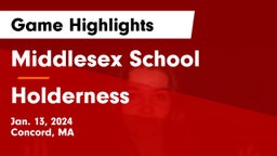 Middlesex School vs Holderness  Game Highlights - Jan. 13, 2024