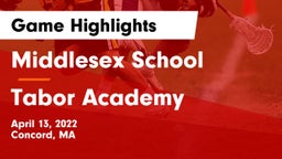 Middlesex School vs Tabor Academy  Game Highlights - April 13, 2022