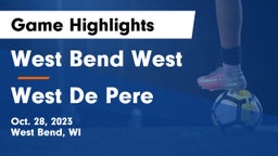 West Bend West  vs West De Pere  Game Highlights - Oct. 28, 2023