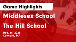 Middlesex School vs The Hill School Game Highlights - Dec. 16, 2023