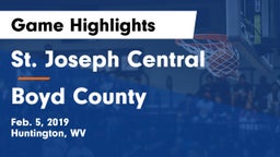 St. Joseph Central  vs Boyd County Game Highlights - Feb. 5, 2019