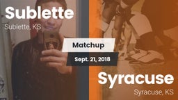 Matchup: Sublette  vs. Syracuse  2018