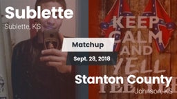 Matchup: Sublette  vs. Stanton County  2018