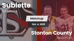 Matchup: Sublette  vs. Stanton County  2019