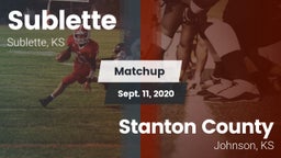 Matchup: Sublette  vs. Stanton County  2020