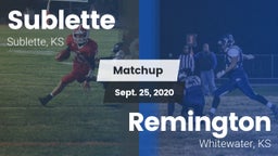 Matchup: Sublette  vs. Remington  2020