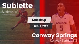 Matchup: Sublette  vs. Conway Springs  2020