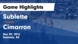 Sublette  vs Cimarron  Game Highlights - Dec 09, 2016