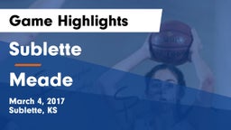 Sublette  vs Meade Game Highlights - March 4, 2017