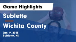 Sublette  vs Wichita County  Game Highlights - Jan. 9, 2018