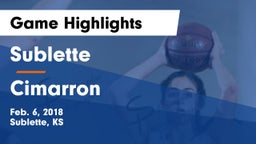 Sublette  vs Cimarron  Game Highlights - Feb. 6, 2018