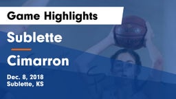 Sublette  vs Cimarron  Game Highlights - Dec. 8, 2018