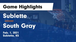 Sublette  vs South Gray Game Highlights - Feb. 1, 2021