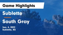 Sublette  vs South Gray Game Highlights - Jan. 4, 2022