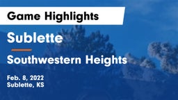 Sublette  vs Southwestern Heights  Game Highlights - Feb. 8, 2022