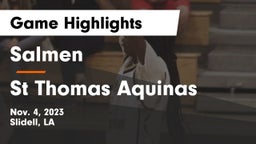 Salmen  vs St Thomas Aquinas Game Highlights - Nov. 4, 2023