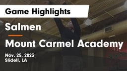 Salmen  vs Mount Carmel Academy Game Highlights - Nov. 25, 2023