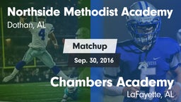Matchup: Northside Methodist vs. Chambers Academy  2016