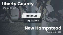 Matchup: Liberty County vs. New Hampstead  2016