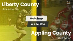 Matchup: Liberty County vs. Appling County  2016