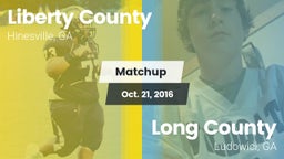 Matchup: Liberty County vs. Long County  2016