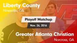 Matchup: Liberty County vs. Greater Atlanta Christian  2016