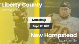 Matchup: Liberty County vs. New Hampstead  2017