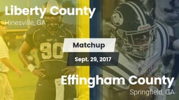 Matchup: Liberty County vs. Effingham County  2017