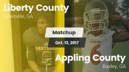 Matchup: Liberty County vs. Appling County  2017
