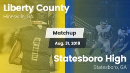 Matchup: Liberty County vs. Statesboro High 2018